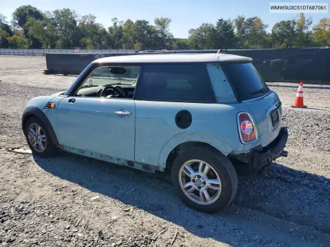 2013 Mini Cooper VIN WMWSU3C51DT687061 фото 2