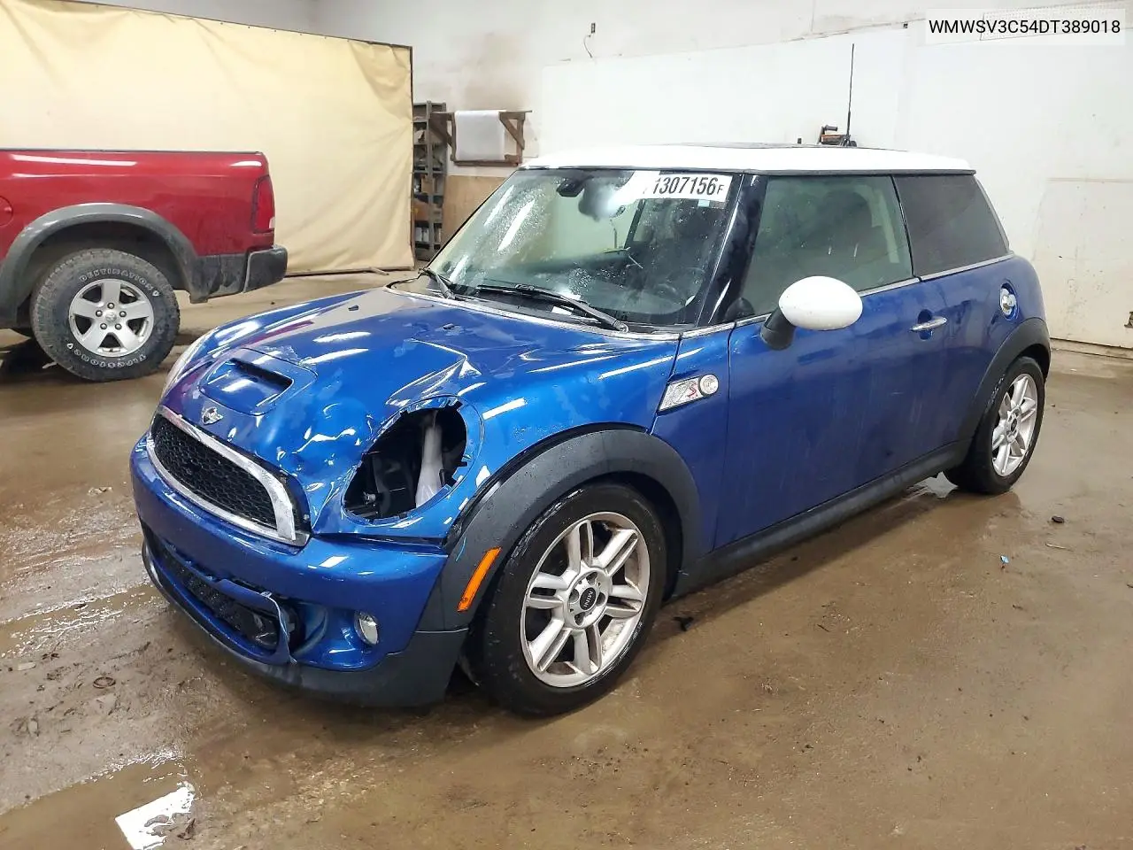 WMWSV3C54DT389018 MINI Cooper 2013 — повреждение Передняя часть, фото до ремонта