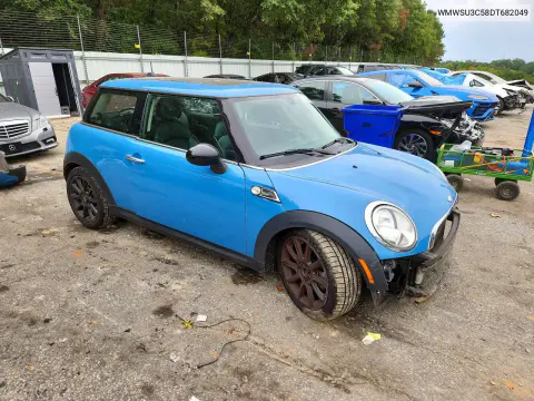 2013 Mini Cooper VIN WMWSU3C58DT682049 фото 4