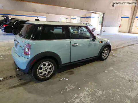 2013 Mini Cooper VIN WMWSU3C57DT680390 фото 3