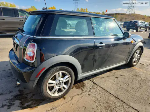 2013 Mini Cooper VIN WMWSU3C51DT691577 фото 3