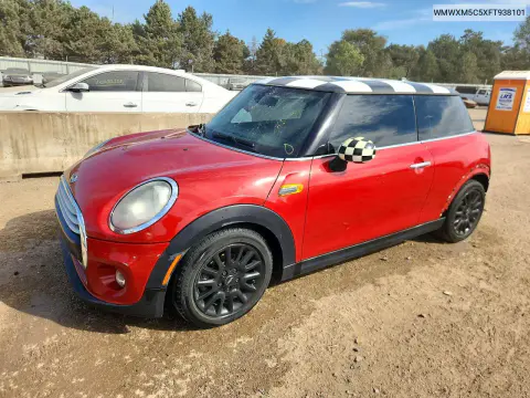 WMWXM5C5XFT938101 — 2015 MINI Cooper, Задняя часть, фото до ремонта
