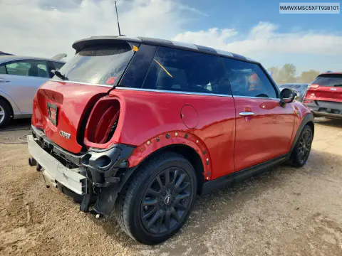 2015 Mini Cooper VIN WMWXM5C5XFT938101 фото 3