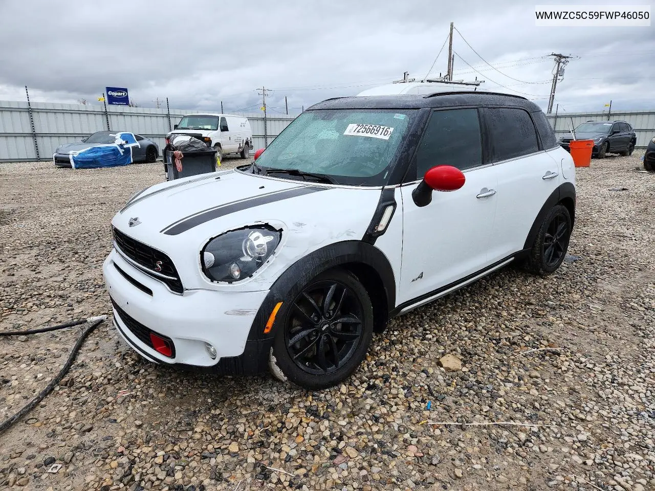 2015 Mini Cooper S Countryman VIN WMWZC5C59FWP46050 фото 1