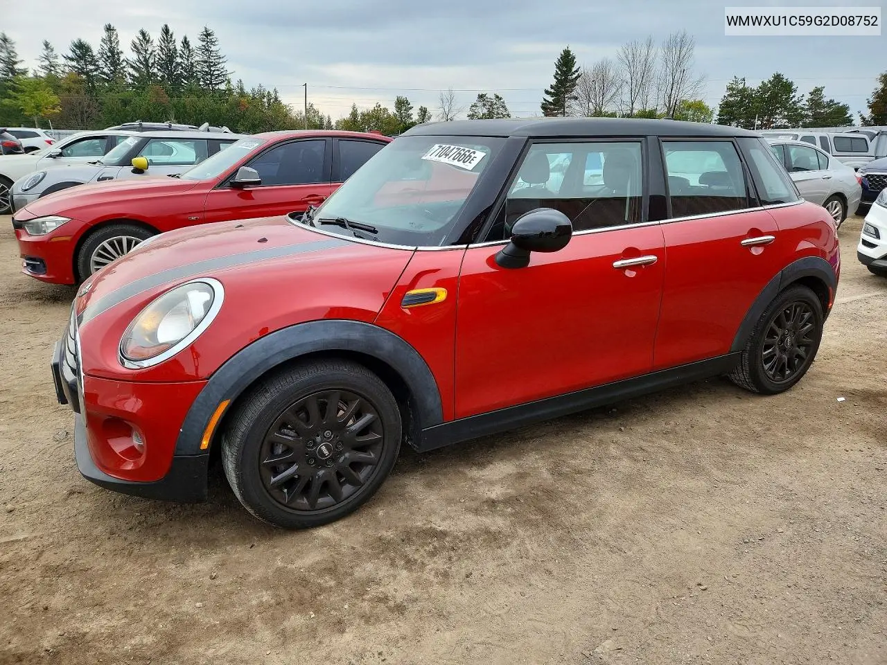 2016 Mini Cooper VIN WMWXU1C59G2D08752 фото 1