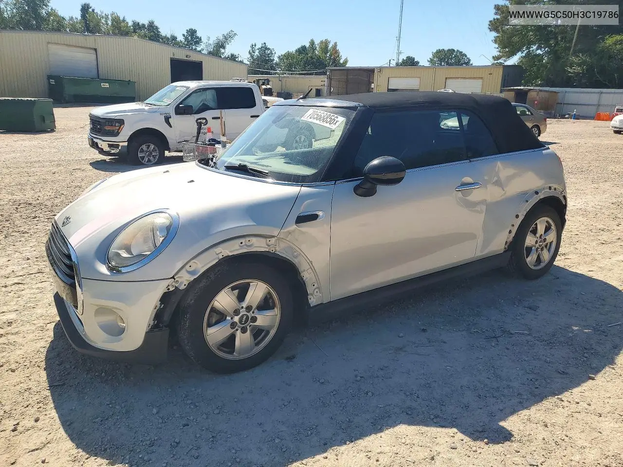 2017 Mini Cooper VIN WMWWG5C50H3C19786 фото 1