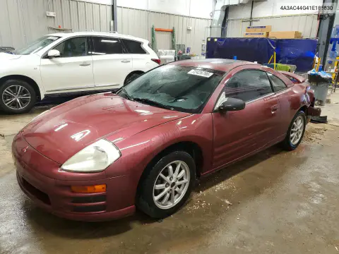 4A3AC44G41E185830 — 2001 Mitsubishi Eclipse, Задняя часть, фото до ремонта