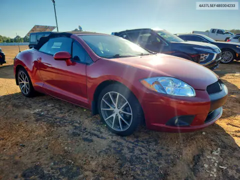 2011 Mitsubishi Eclipse Spyder Gs VIN 4A37L5EF4BE004233 фото 4