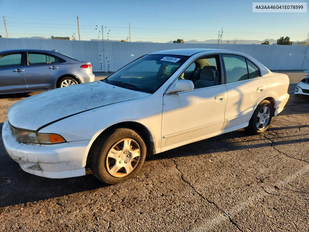 2001 Mitsubishi Galant Es VIN 4A3AA46G41E078599 фото 1