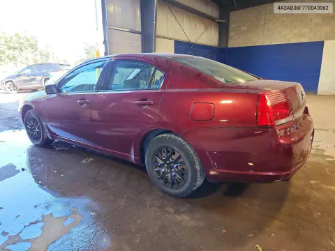 2007 Mitsubishi Galant Es VIN 4A3AB36F77E043062 фото 2