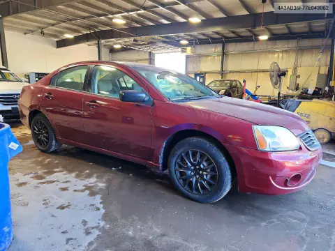 2007 Mitsubishi Galant Es VIN 4A3AB36F77E043062 фото 4