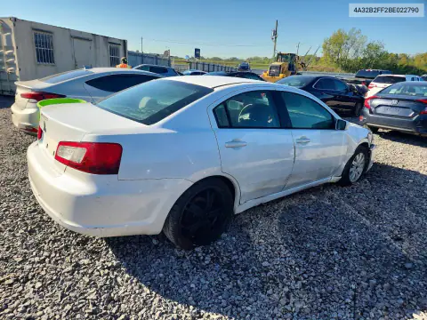 2011 Mitsubishi Galant Fe VIN 4A32B2FF2BE022790 фото 3