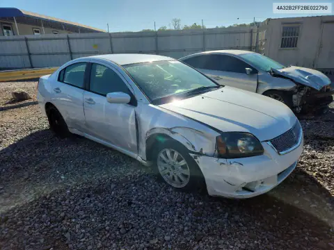 2011 Mitsubishi Galant Fe VIN 4A32B2FF2BE022790 фото 4