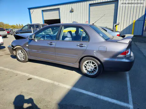 2005 Mitsubishi Lancer Oz Rally VIN JA3AJ86E85U029182 фото 2
