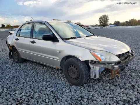 2005 Mitsubishi Lancer Es VIN JA3AJ26E55U043361 фото 4