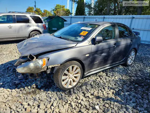 JA3AU86U08U026702 — 2008 Mitsubishi Lancer, Передняя часть, фото до ремонта