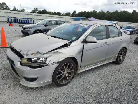 JA3AU86U28U006290 — 2008 Mitsubishi Lancer, Передняя часть, фото до ремонта