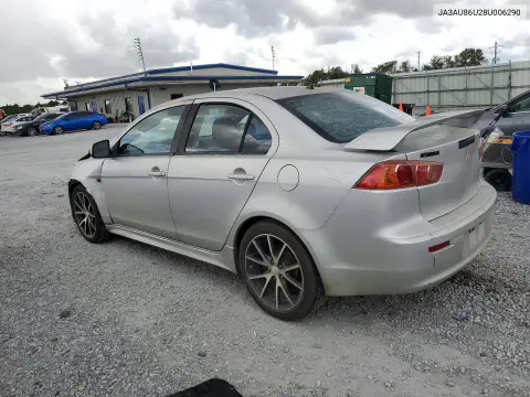 2008 Mitsubishi Lancer Gts VIN JA3AU86U28U006290 фото 2