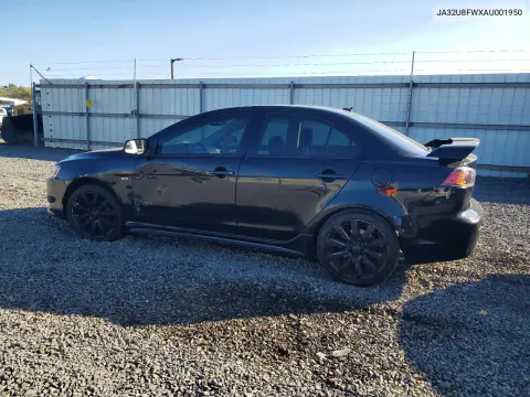 2010 Mitsubishi Lancer Gts VIN JA32U8FWXAU001950 фото 2