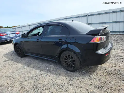 2010 Mitsubishi Lancer Es/Es Sport VIN JA32U2FU4AU005181 фото 2