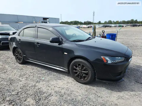 2010 Mitsubishi Lancer Es/Es Sport VIN JA32U2FU4AU005181 фото 4