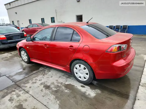 2011 Mitsubishi Lancer Es/Es Sport VIN JA32U2FU5BU046694 фото 2
