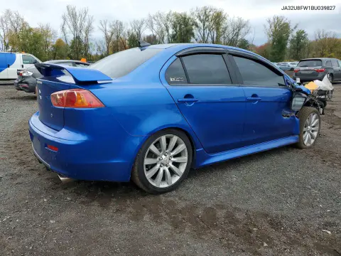 2011 Mitsubishi Lancer Gts VIN JA32U8FW1BU039827 фото 3