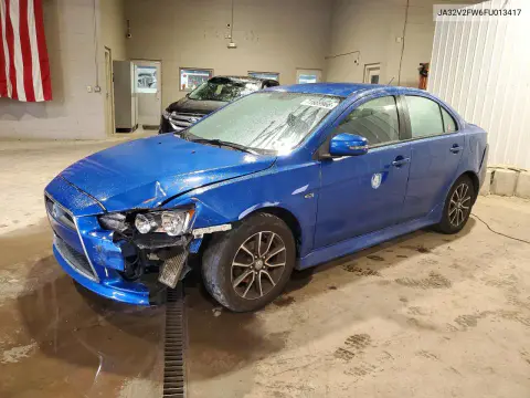 JA32V2FW6FU013417 — 2015 Mitsubishi Lancer, Передняя часть, фото до ремонта