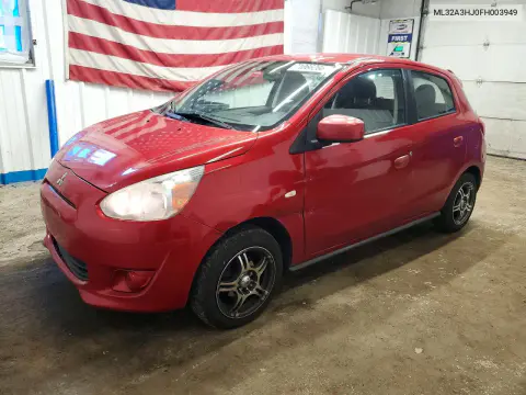 ML32A3HJ0FH003949 — 2015 Mitsubishi Mirage, Передняя часть, фото до ремонта