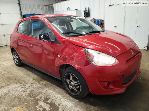 2015 Mitsubishi Mirage De VIN ML32A3HJ0FH003949 фото 4