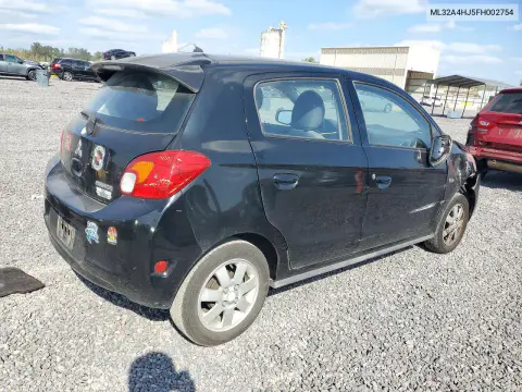 2015 Mitsubishi Mirage Es VIN ML32A4HJ5FH002754 фото 3