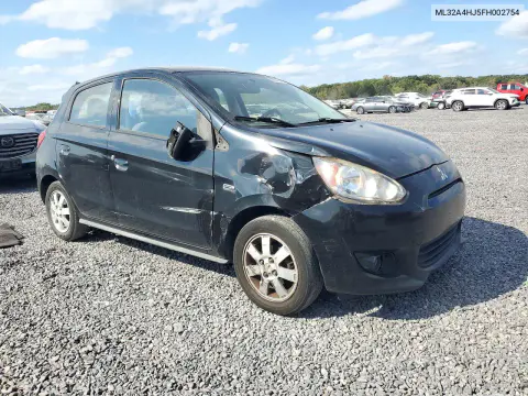 2015 Mitsubishi Mirage Es VIN ML32A4HJ5FH002754 фото 4