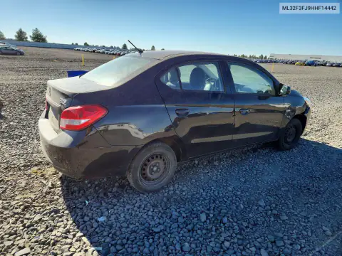 ML32F3FJ9HHF14442 — 2017 Mitsubishi Mirage, фото 3 с аукциона Copart 21.10.2026, Передняя часть