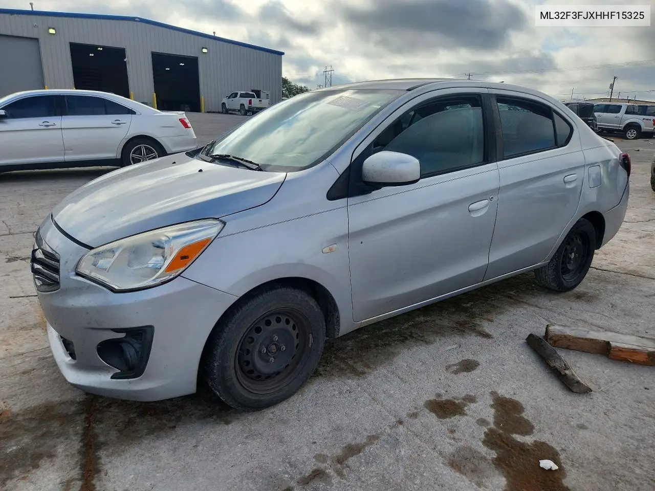 ML32F3FJXHHF15325 Mitsubishi Mirage 2017 — повреждение Задняя часть, фото до ремонта