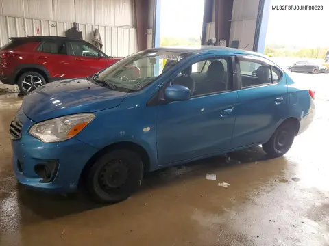 ML32F3FJ0JHF00323 — 2018 Mitsubishi Mirage, Передняя часть, фото до ремонта