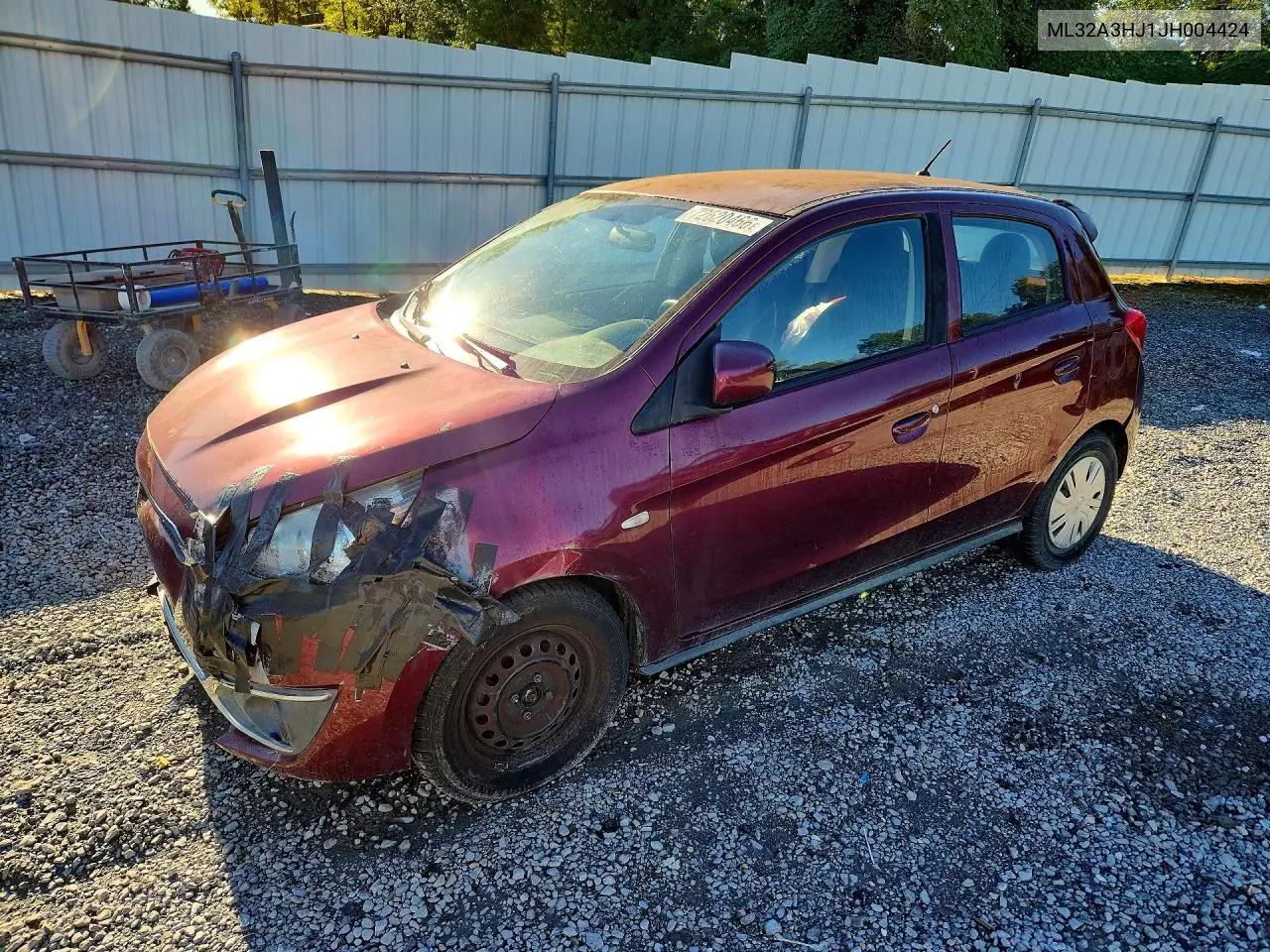 2018 Mitsubishi Mirage VIN ML32A3HJ1JH004424 фото 1