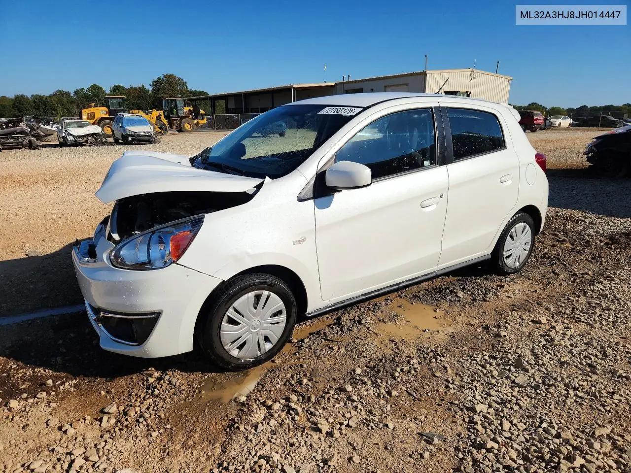 2018 Mitsubishi Mirage Es VIN ML32A3HJ8JH014447 фото 1