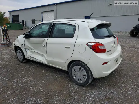 2019 Mitsubishi Mirage Es VIN ML32A3HJ0KH009499 фото 2