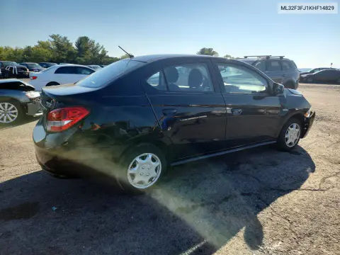 2019 Mitsubishi Mirage G4 Es VIN ML32F3FJ1KHF14829 фото 3