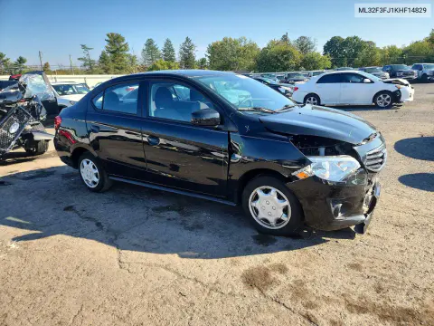 2019 Mitsubishi Mirage G4 Es VIN ML32F3FJ1KHF14829 фото 4