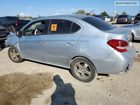 2019 Mitsubishi Mirage G4 Es VIN ML32F3FJ8KHF15251 фото 2
