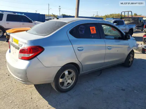 2019 Mitsubishi Mirage G4 Es VIN ML32F3FJ8KHF15251 фото 3