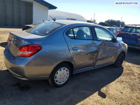 2020 Mitsubishi Mirage G4 Es VIN ML32F3FJ7LHF11158 фото 3