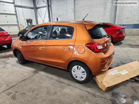 2020 Mitsubishi Mirage Es VIN ML32A3HJ4LH007093 фото 2