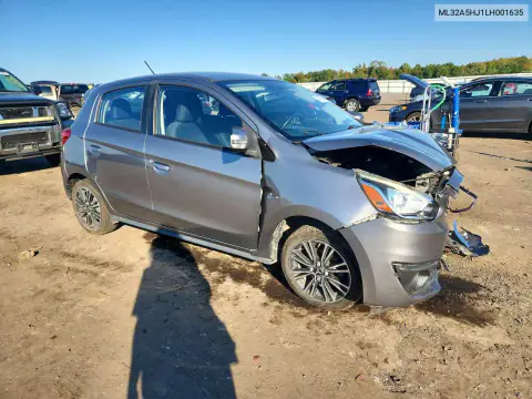 ML32A5HJ1LH001635 — 2020 Mitsubishi Mirage, фото 4 с аукциона Copart 21.10.2026, Передняя часть