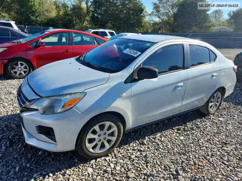 ML32FUFJ8MHF06428 — 2021 Mitsubishi Mirage, Механические повреждения, фото до ремонта