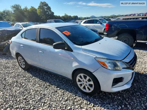 2021 Mitsubishi Mirage G4 Es VIN ML32FUFJ8MHF06428 фото 4
