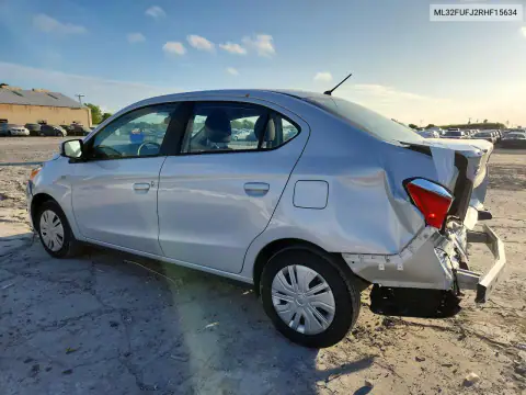 2024 Mitsubishi Mirage G4 Es VIN ML32FUFJ2RHF15634 фото 2