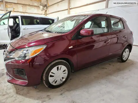 ML32AUHJ9RH006570 — 2024 Mitsubishi Mirage, Передняя часть, фото до ремонта