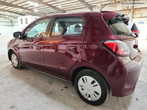 ML32AUHJ9RH006570 — 2024 Mitsubishi Mirage, фото 2 с аукциона Copart 14.10.2026, Передняя часть
